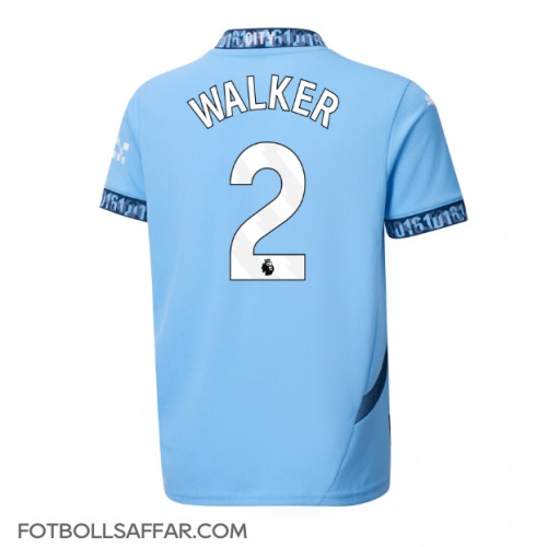 Manchester City Kyle Walker #2 Hemmatröja 2024-25 Kortärmad